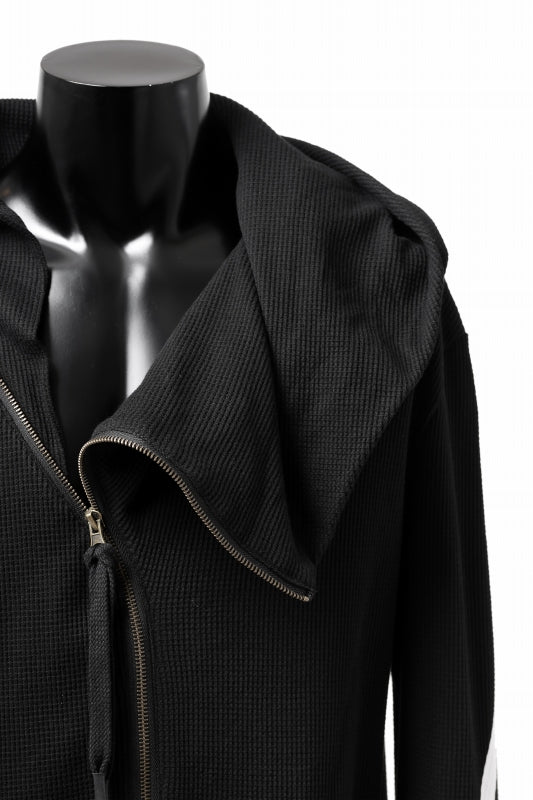 FIRST AID TO THE INJURED -VOX- ZIP HOODIE JACKET/ WAFFLE JERSEY (BLACK) - Image 11