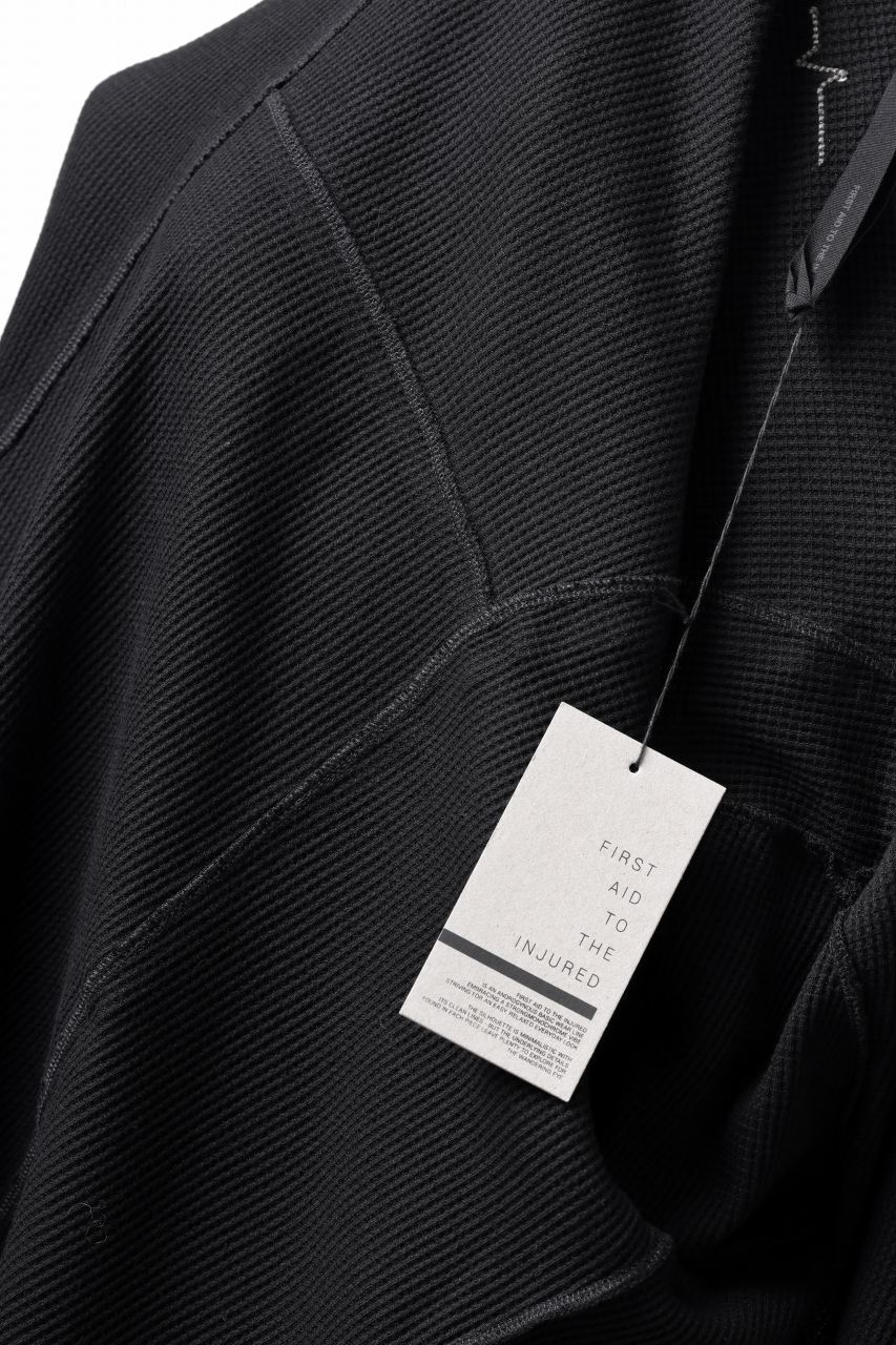 FIRST AID TO THE INJURED -VOX- ZIP HOODIE JACKET/ WAFFLE JERSEY (BLACK) - Image 12