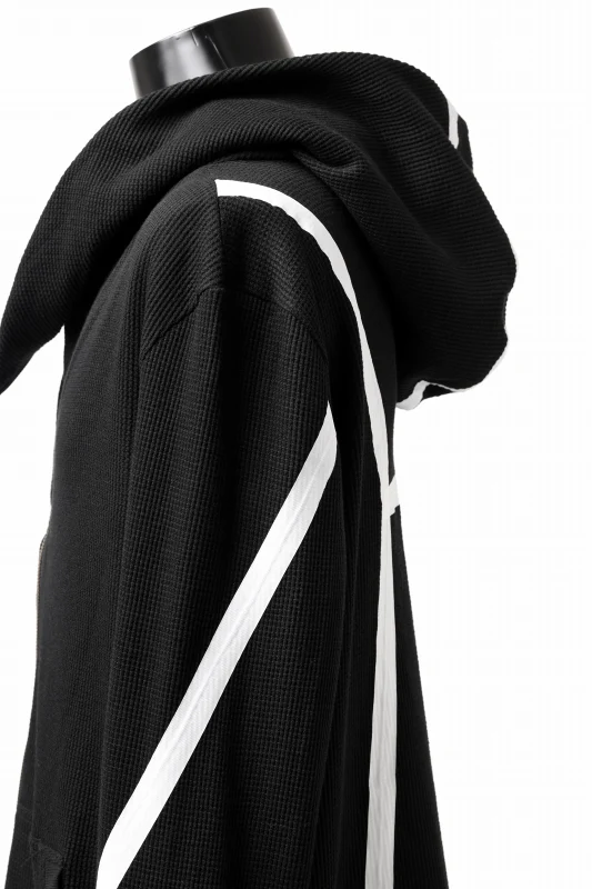 FIRST AID TO THE INJURED -VOX- ZIP HOODIE JACKET/ WAFFLE JERSEY (BLACK) - Image 14