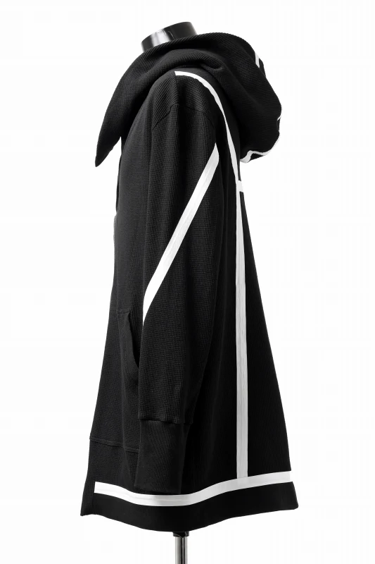FIRST AID TO THE INJURED -VOX- ZIP HOODIE JACKET/ WAFFLE JERSEY (BLACK) - Image 4