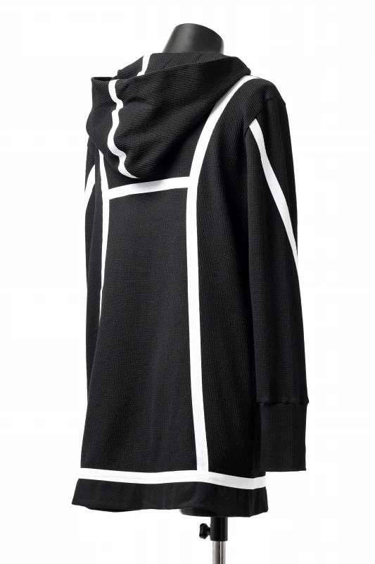 FIRST AID TO THE INJURED -VOX- ZIP HOODIE JACKET/ WAFFLE JERSEY (BLACK) - Image 6