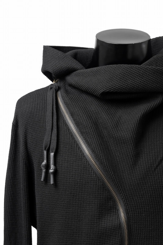 FIRST AID TO THE INJURED -VOX- ZIP HOODIE JACKET/ WAFFLE JERSEY (BLACK) - Image 9
