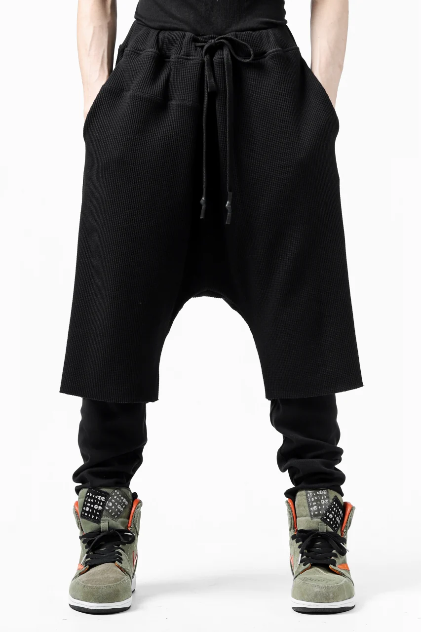 FIRST AID TO THE INJURED WURICH LAYERED PANT / WAFFEL + RIB JERSEY (BLACK) - Image 10