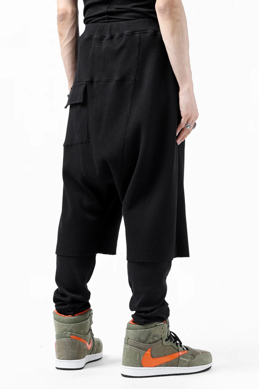 FIRST AID TO THE INJURED WURICH LAYERED PANT / WAFFEL + RIB JERSEY (BLACK) - Image 14