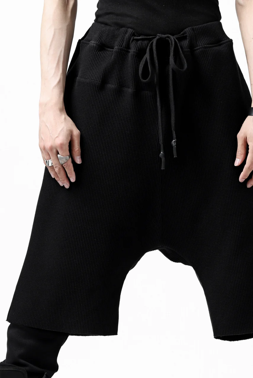 FIRST AID TO THE INJURED WURICH LAYERED PANT / WAFFEL + RIB JERSEY (BLACK) - Image 21
