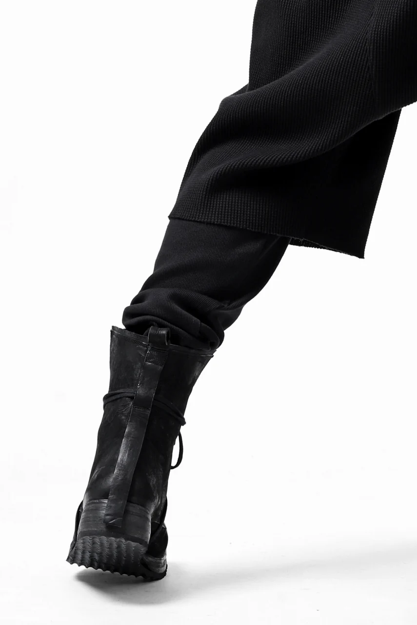 FIRST AID TO THE INJURED WURICH LAYERED PANT / WAFFEL + RIB JERSEY (BLACK) - Image 27