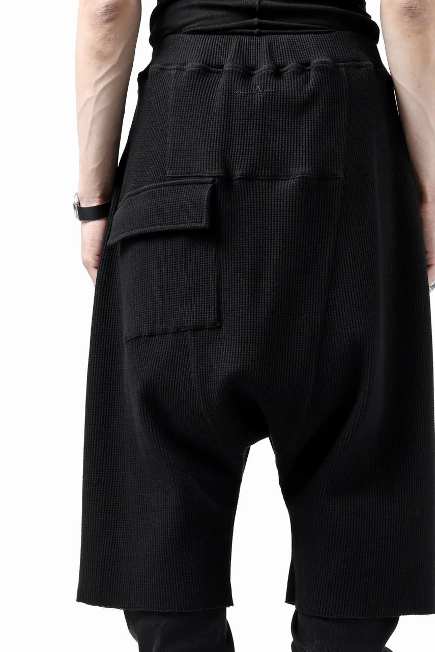 FIRST AID TO THE INJURED WURICH LAYERED PANT / WAFFEL + RIB JERSEY (BLACK) - Image 28