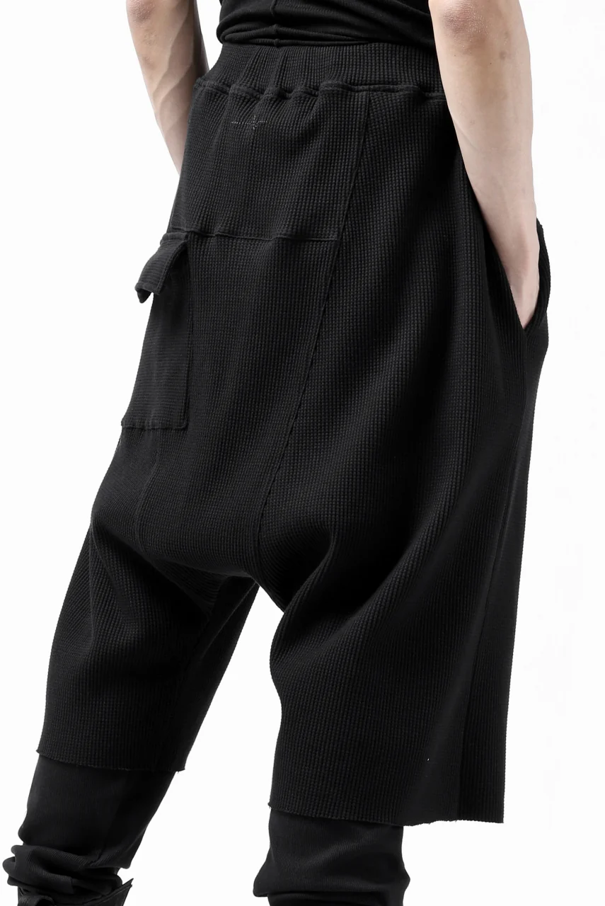 FIRST AID TO THE INJURED WURICH LAYERED PANT / WAFFEL + RIB JERSEY (BLACK) - Image 29