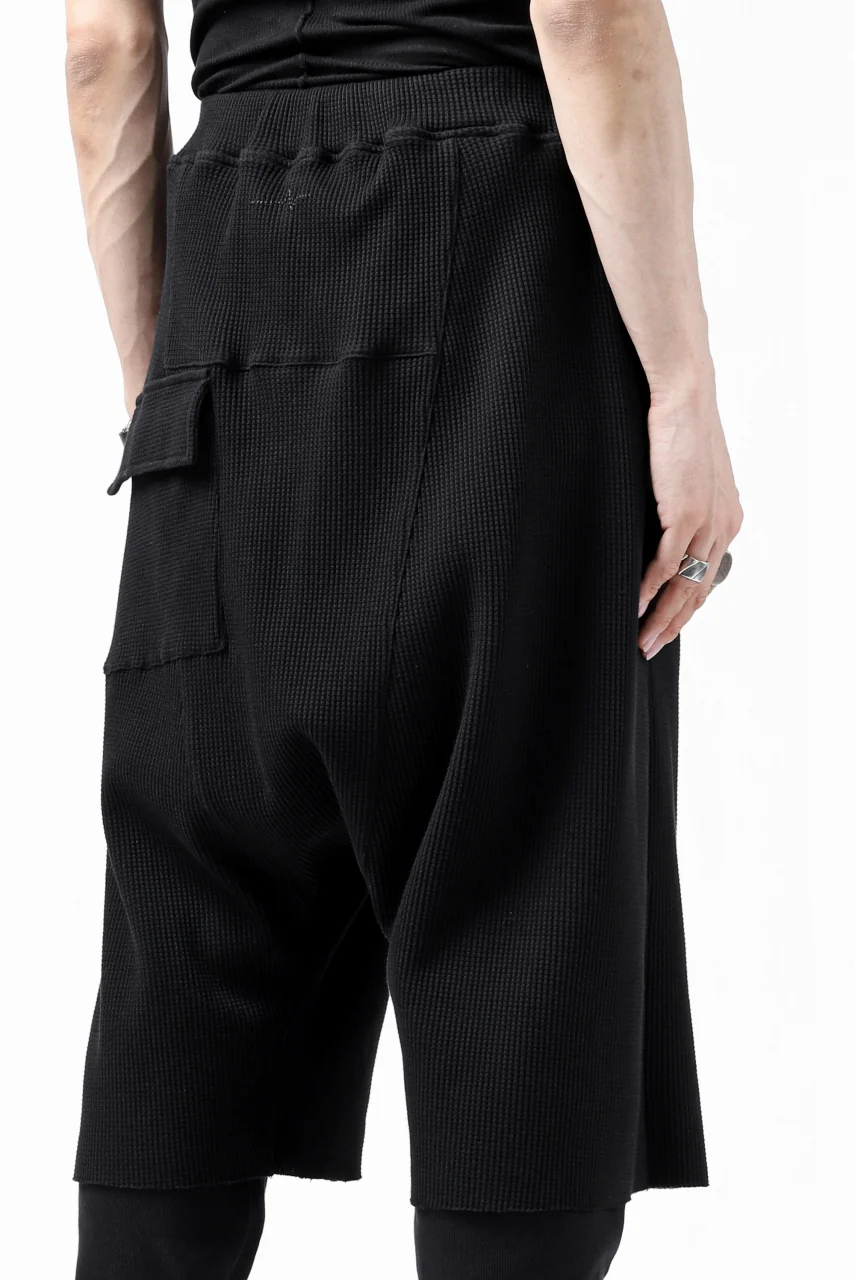 FIRST AID TO THE INJURED WURICH LAYERED PANT / WAFFEL + RIB JERSEY (BLACK) - Image 30
