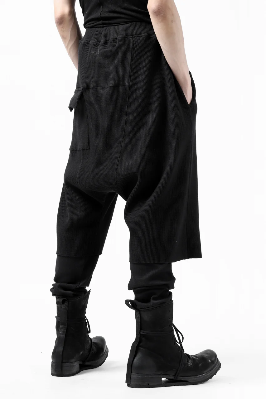 FIRST AID TO THE INJURED WURICH LAYERED PANT / WAFFEL + RIB JERSEY (BLACK) - Image 8