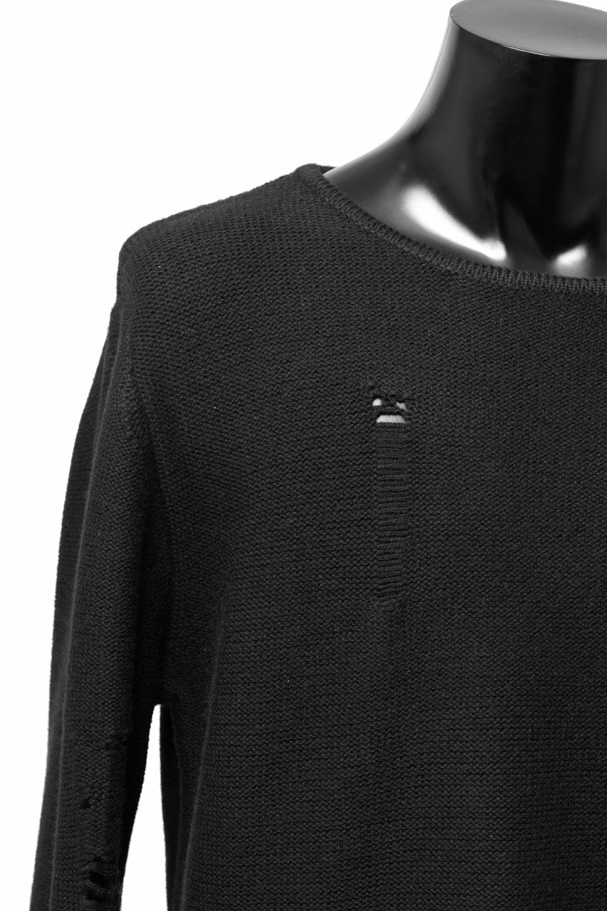FIRST AID TO THE INJURED -XVIR- SWEATER TOPS / GRUNGE JQ-KNIT (BLACK) - Image 10