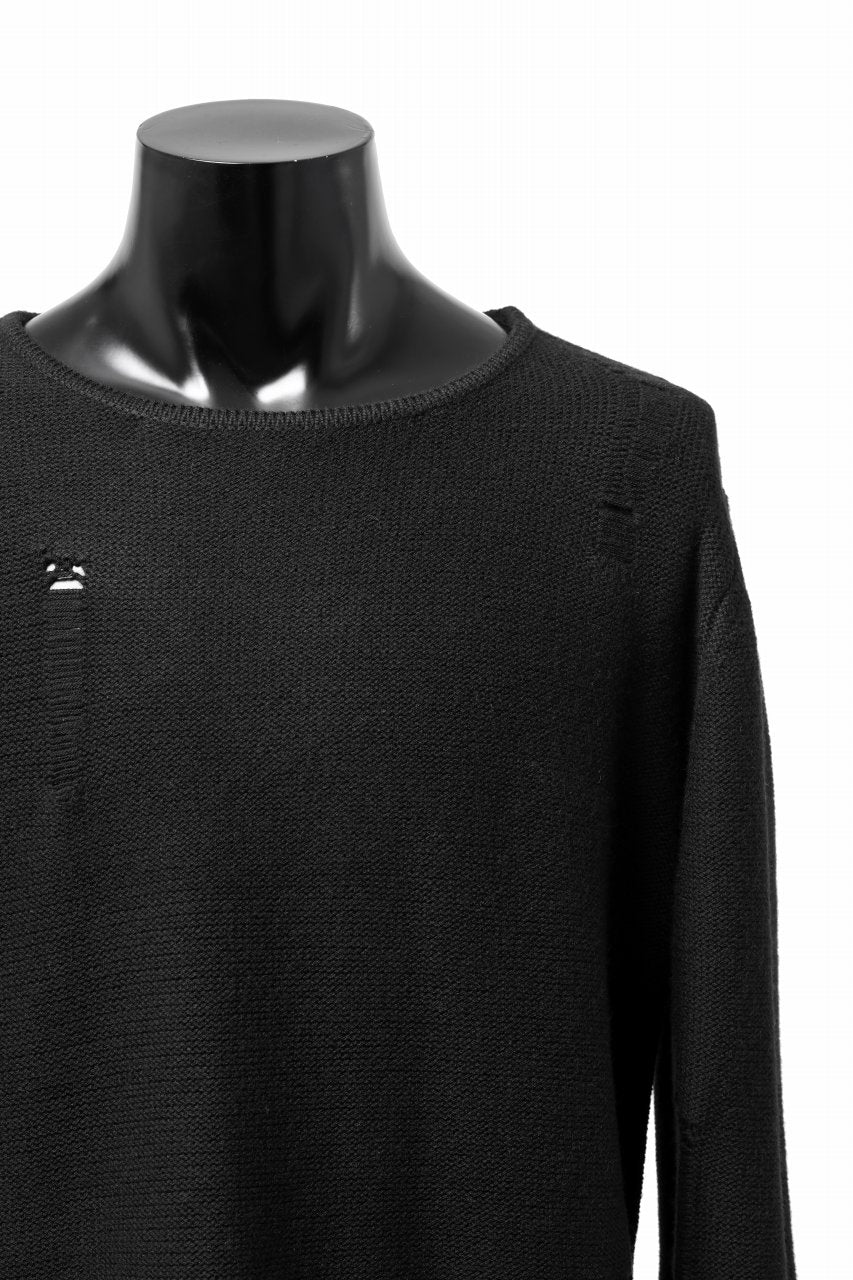 FIRST AID TO THE INJURED -XVIR- SWEATER TOPS / GRUNGE JQ-KNIT (BLACK) - Image 11