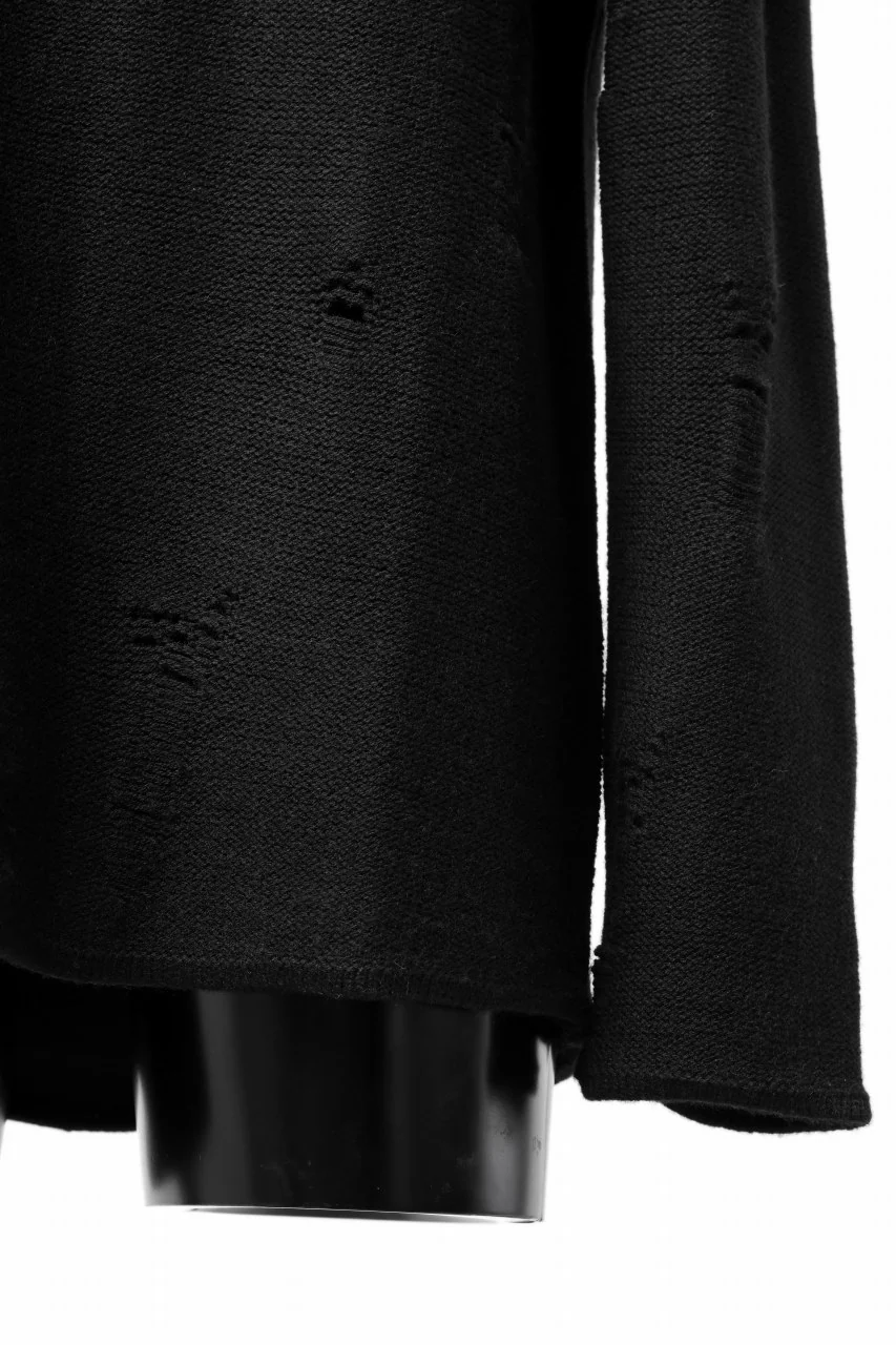 FIRST AID TO THE INJURED -XVIR- SWEATER TOPS / GRUNGE JQ-KNIT (BLACK) - Image 12