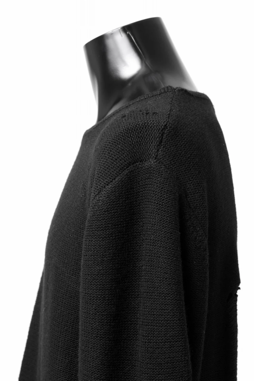 FIRST AID TO THE INJURED -XVIR- SWEATER TOPS / GRUNGE JQ-KNIT (BLACK) - Image 13