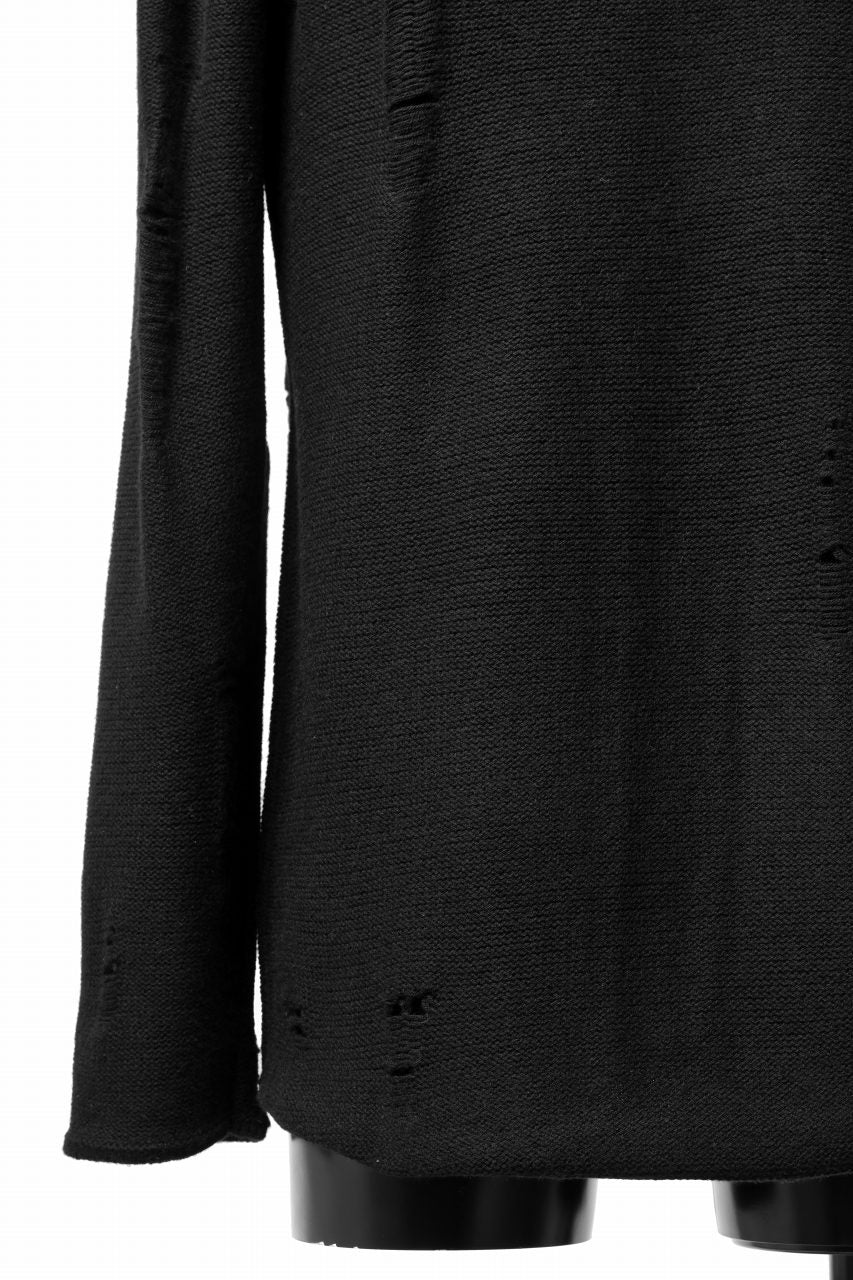 FIRST AID TO THE INJURED -XVIR- SWEATER TOPS / GRUNGE JQ-KNIT (BLACK) - Image 15