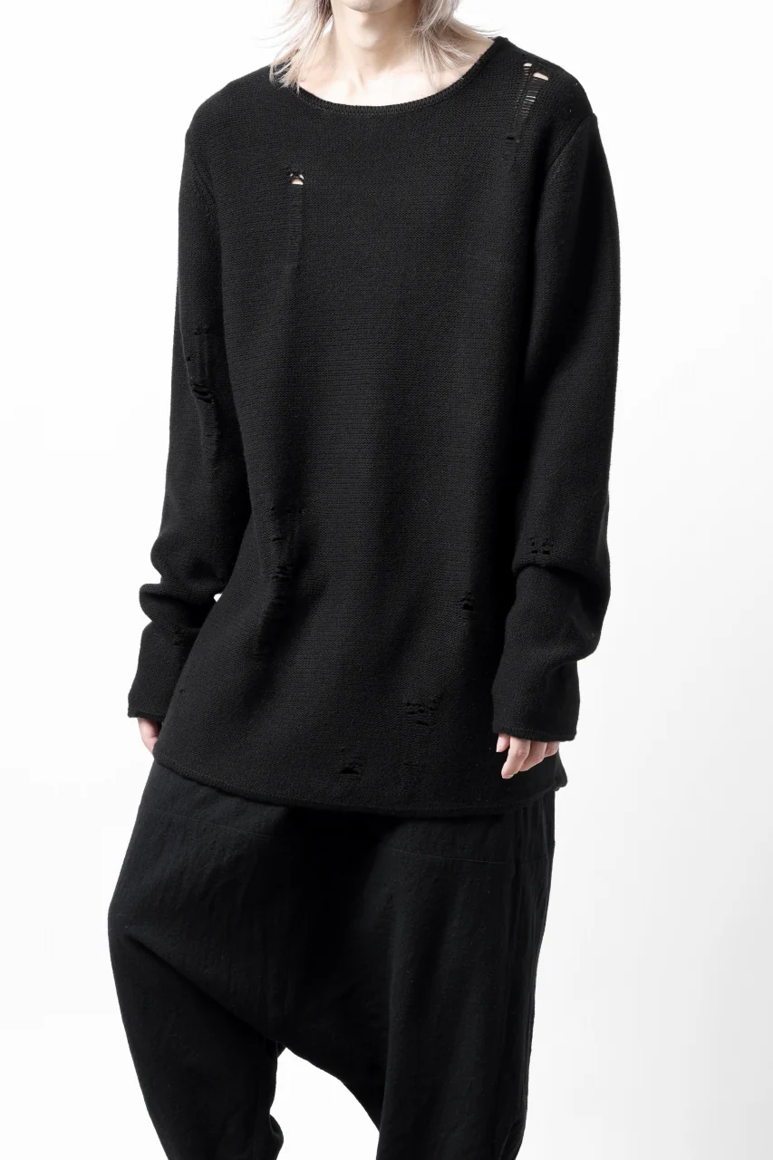 FIRST AID TO THE INJURED -XVIR- SWEATER TOPS / GRUNGE JQ-KNIT (BLACK) - Image 20