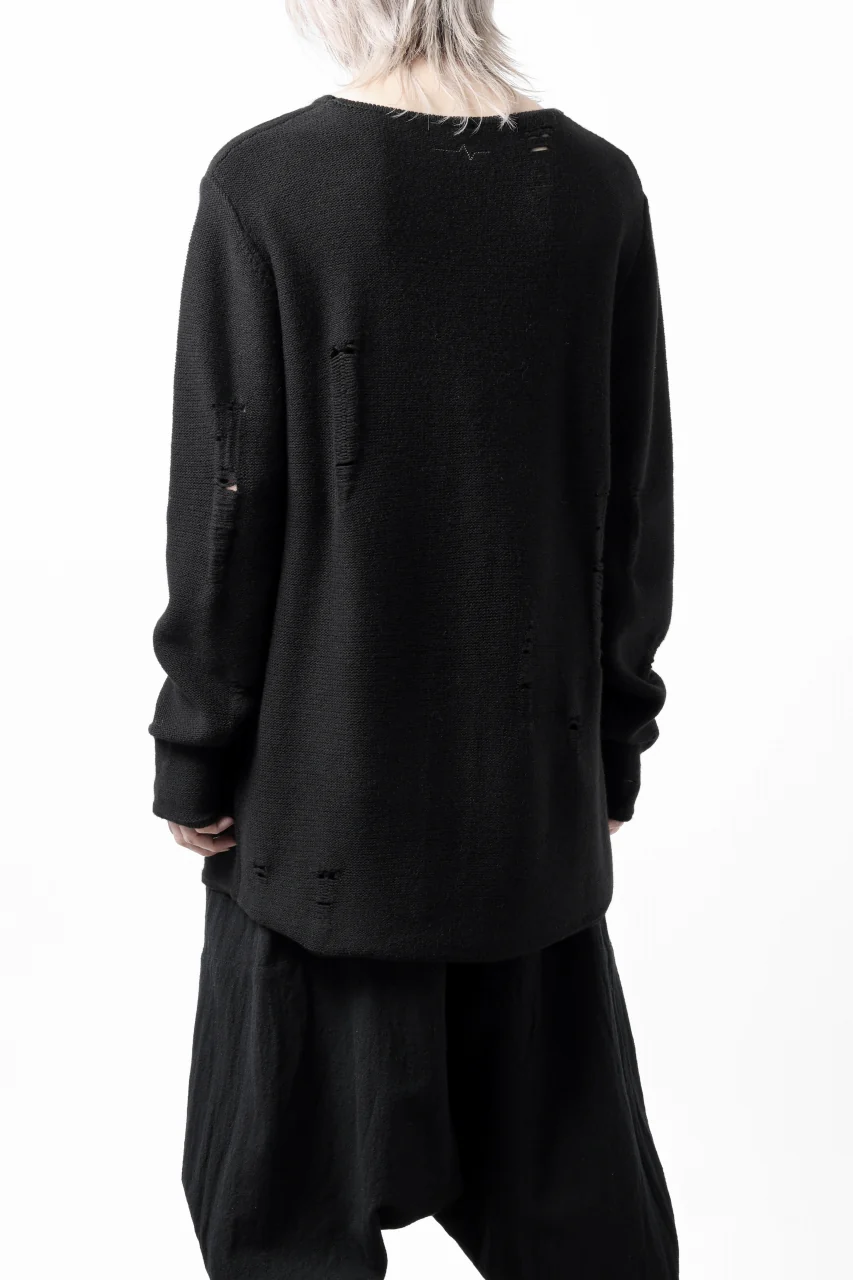FIRST AID TO THE INJURED -XVIR- SWEATER TOPS / GRUNGE JQ-KNIT (BLACK) - Image 21