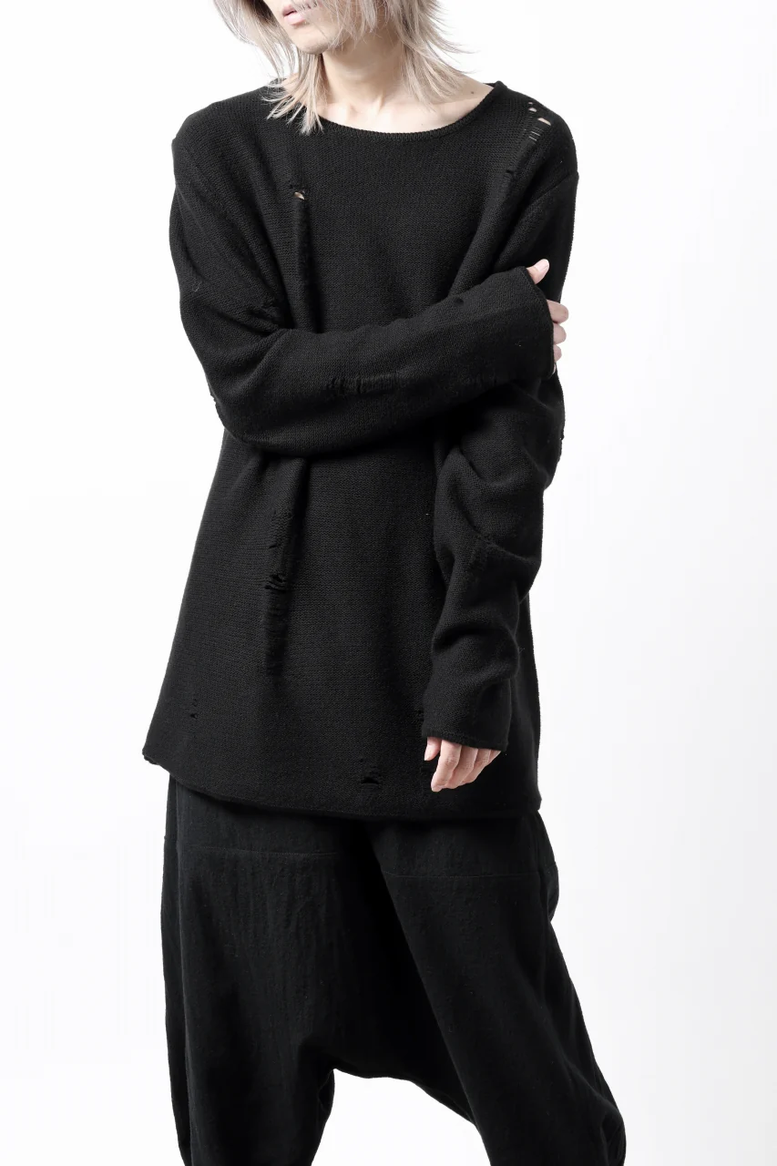 FIRST AID TO THE INJURED -XVIR- SWEATER TOPS / GRUNGE JQ-KNIT (BLACK) - Image 23