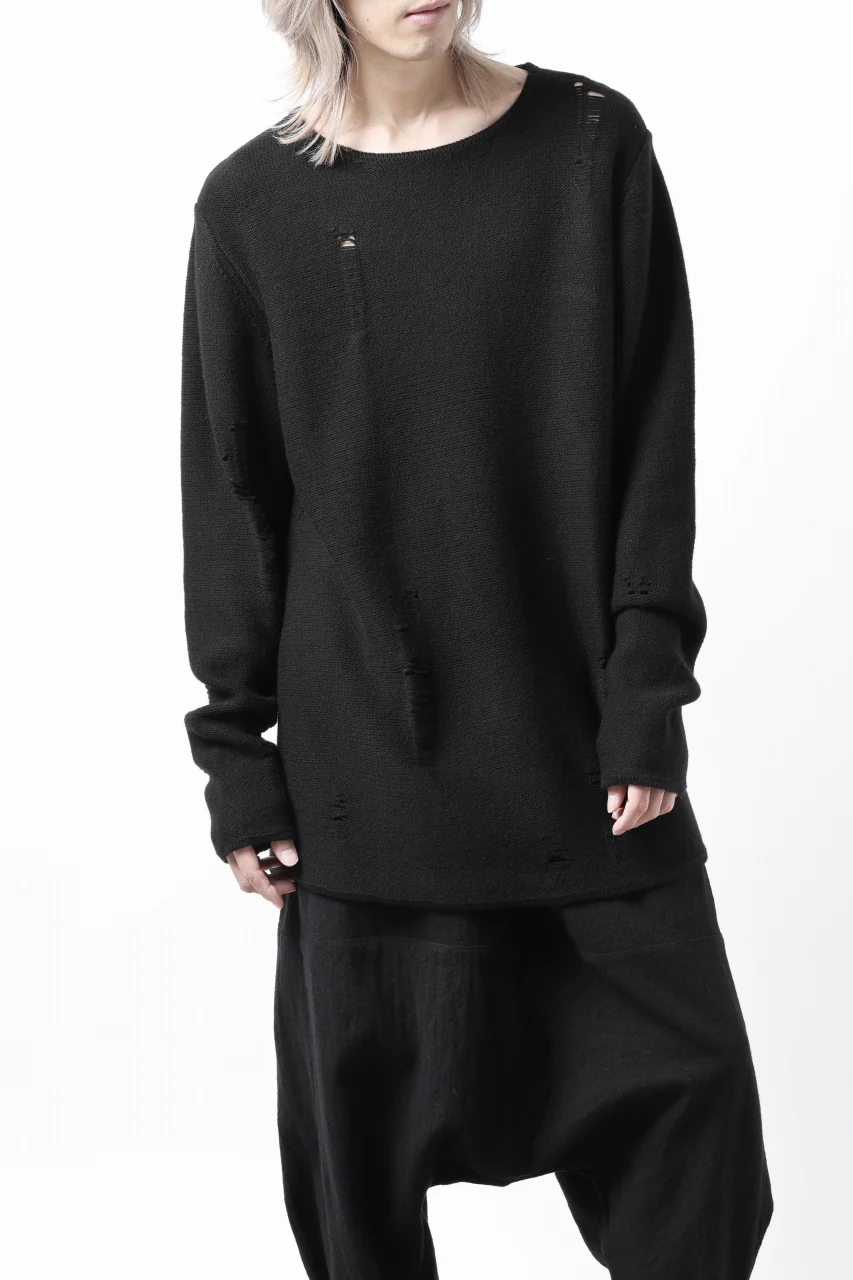 FIRST AID TO THE INJURED -XVIR- SWEATER TOPS / GRUNGE JQ-KNIT (BLACK) - Image 24
