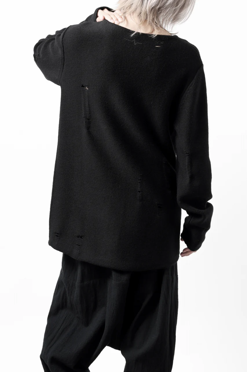 FIRST AID TO THE INJURED -XVIR- SWEATER TOPS / GRUNGE JQ-KNIT (BLACK) - Image 25