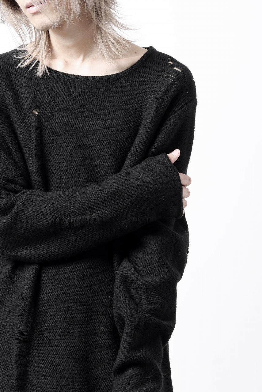 FIRST AID TO THE INJURED -XVIR- SWEATER TOPS / GRUNGE JQ-KNIT (BLACK) - Image 28