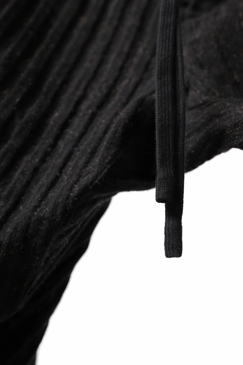 forme d'expression 2-Tucked Sarouel Pants (Black) - Image 17