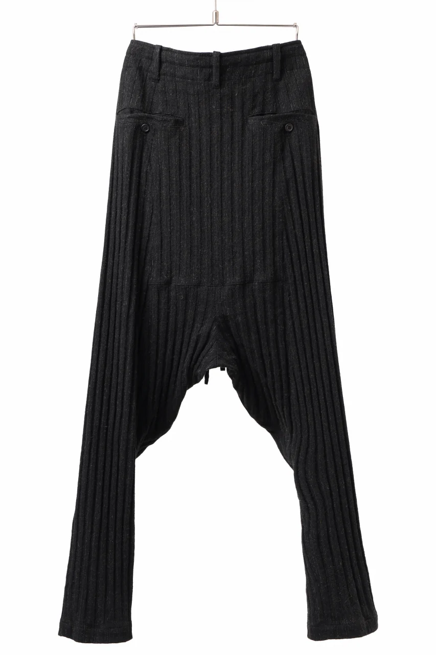 forme d'expression 2-Tucked Sarouel Pants (Black) - Image 8