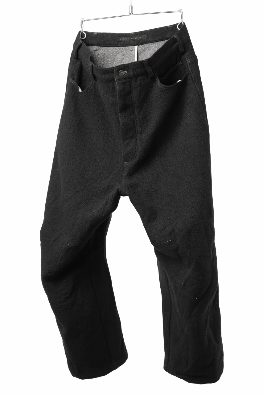forme d'expression Baggy 5 Pocket Pants (Black) - Image 2
