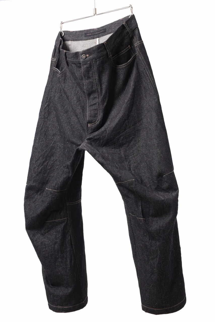 forme d'expression Baggy 5 Pocket Pants (Black Denim) - Image 3