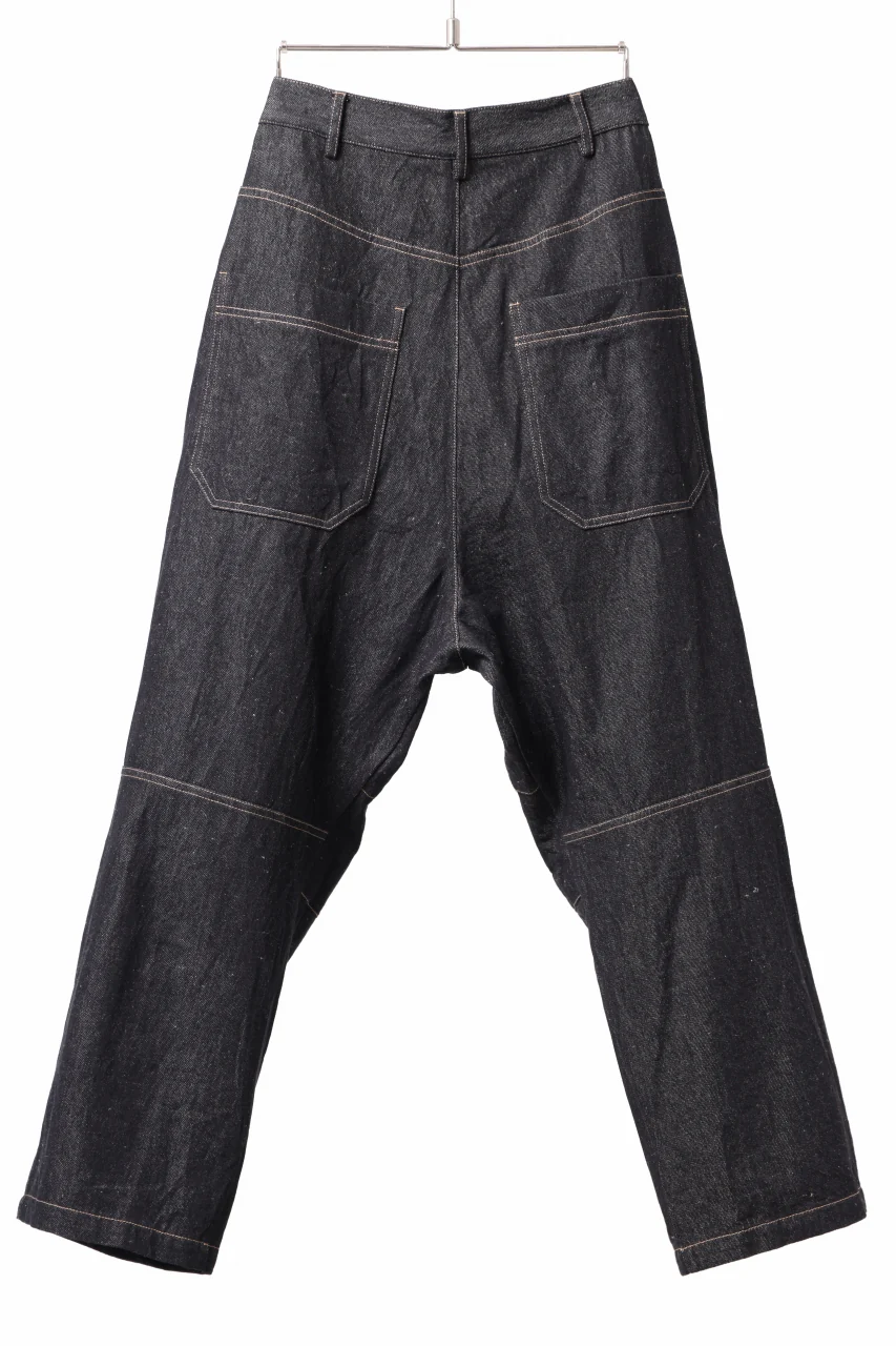 forme d'expression Baggy 5 Pocket Pants (Black Denim) - Image 4