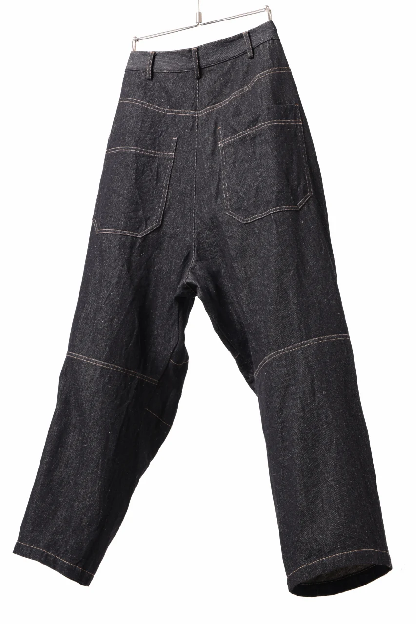 forme d'expression Baggy 5 Pocket Pants (Black Denim) - Image 5