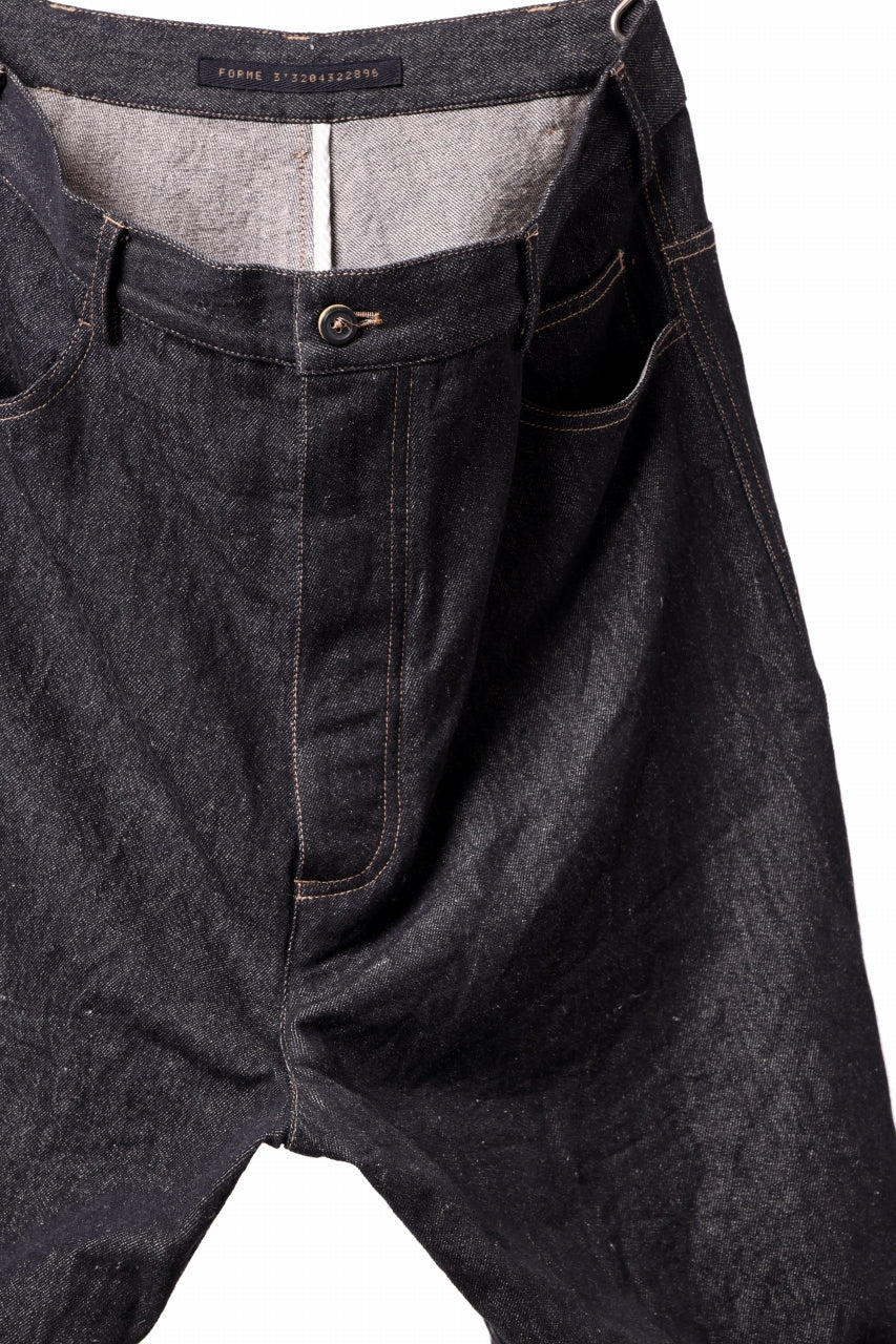 forme d'expression Baggy 5 Pocket Pants (Black Denim) - Image 6