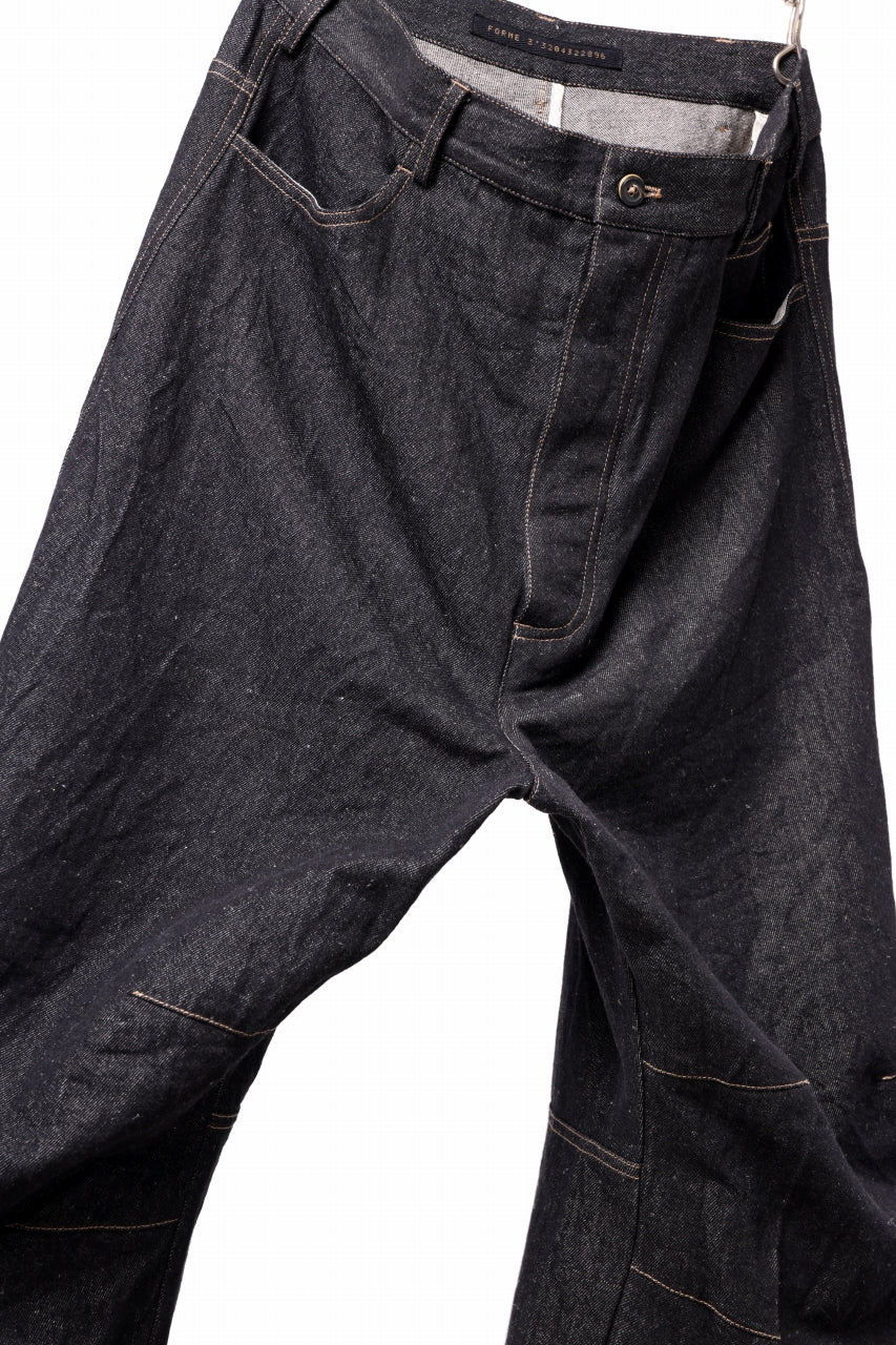 forme d'expression Baggy 5 Pocket Pants (Black Denim) - Image 8
