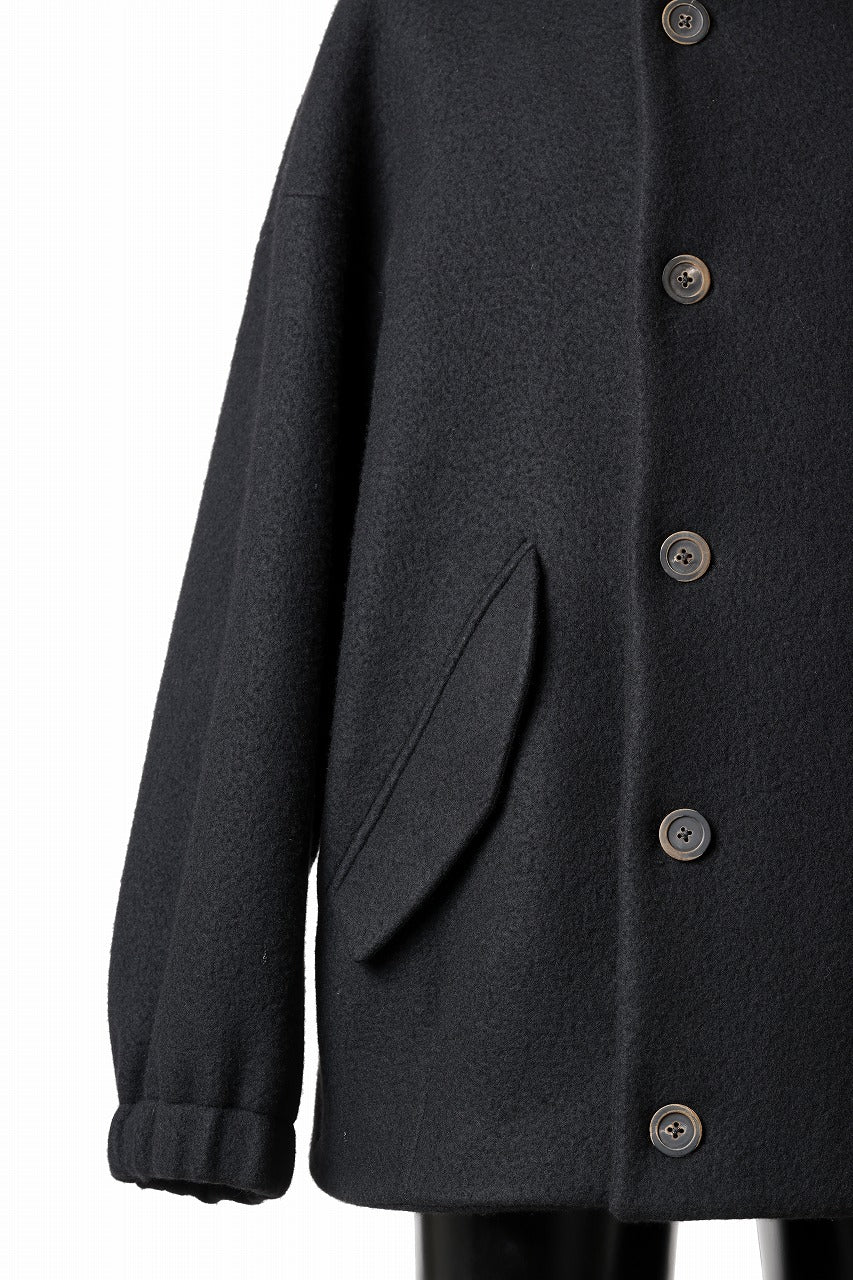 forme d'expression Bomber Short Coat (Black) - Image 11