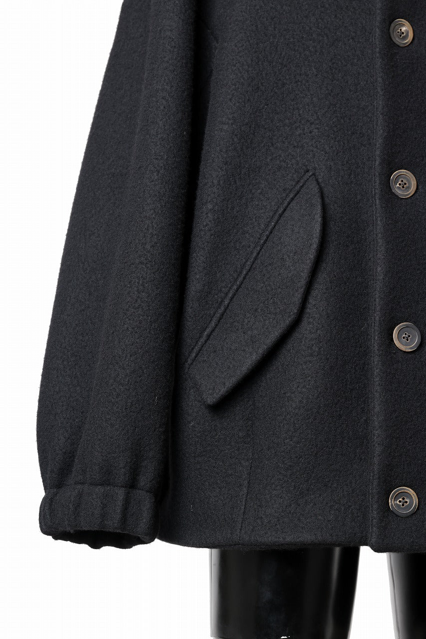 forme d'expression Bomber Short Coat (Black) - Image 12