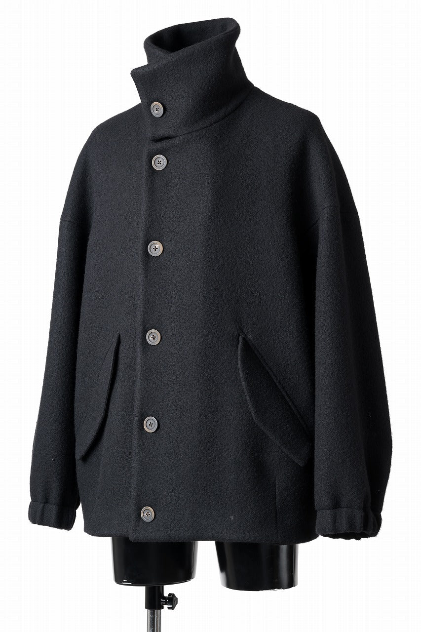 forme d'expression Bomber Short Coat (Black) - Image 2