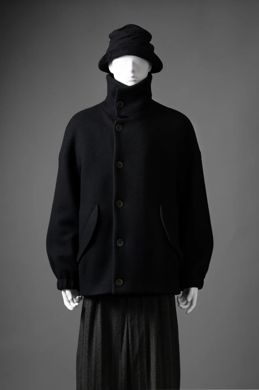 forme d'expression Bomber Short Coat (Black) - Image 22