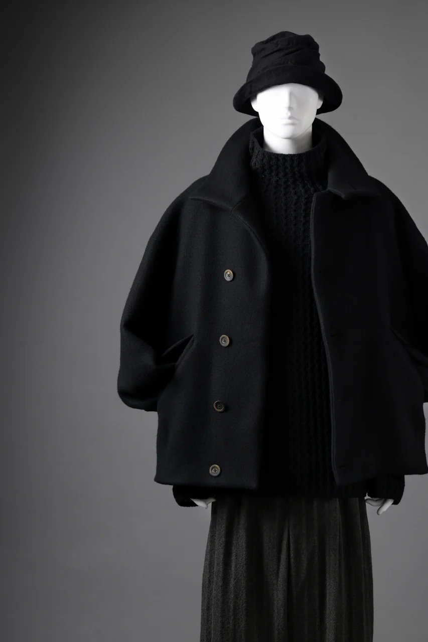 forme d'expression Bomber Short Coat (Black) - Image 25