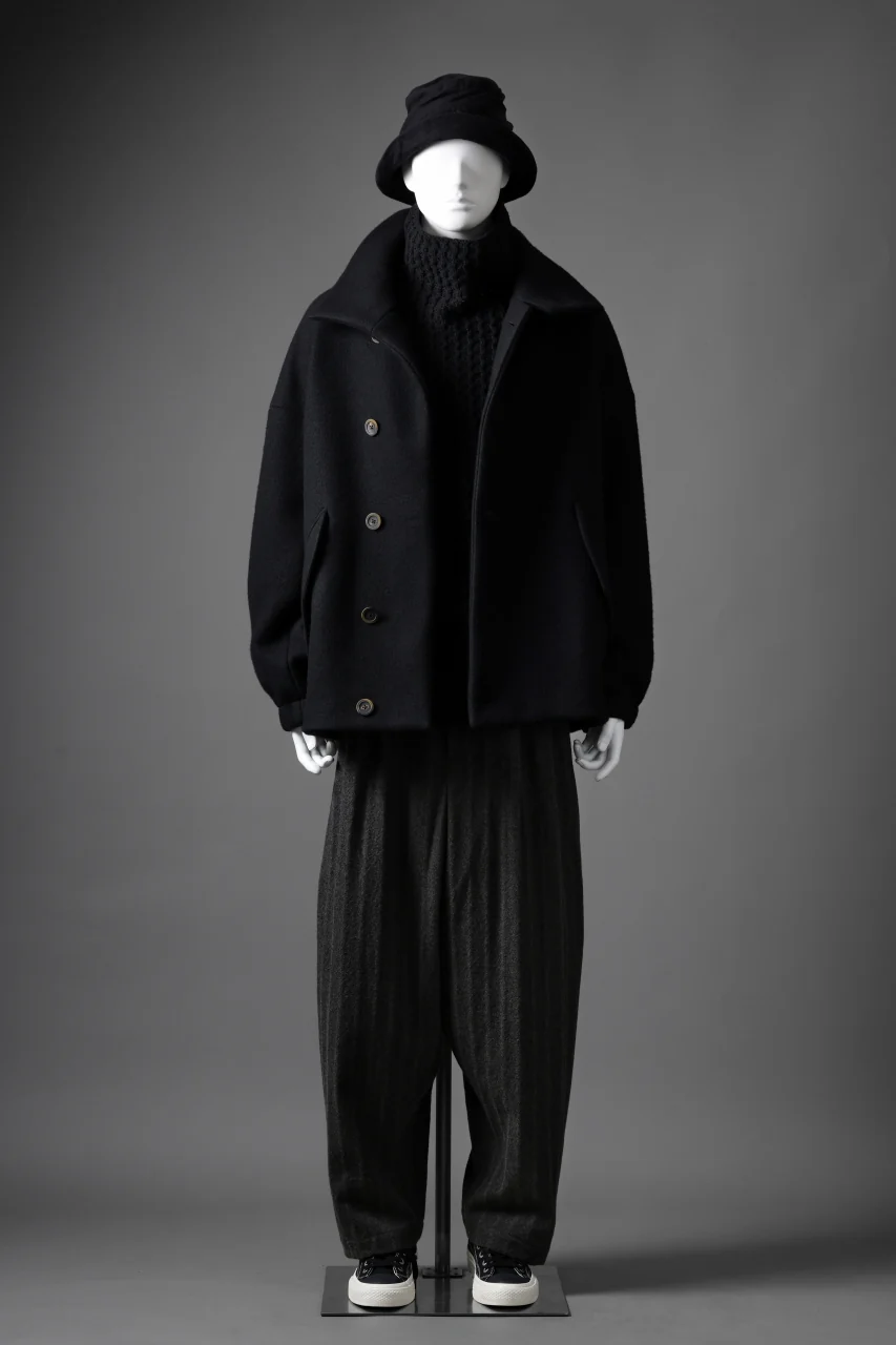 forme d'expression Bomber Short Coat (Black) - Image 28