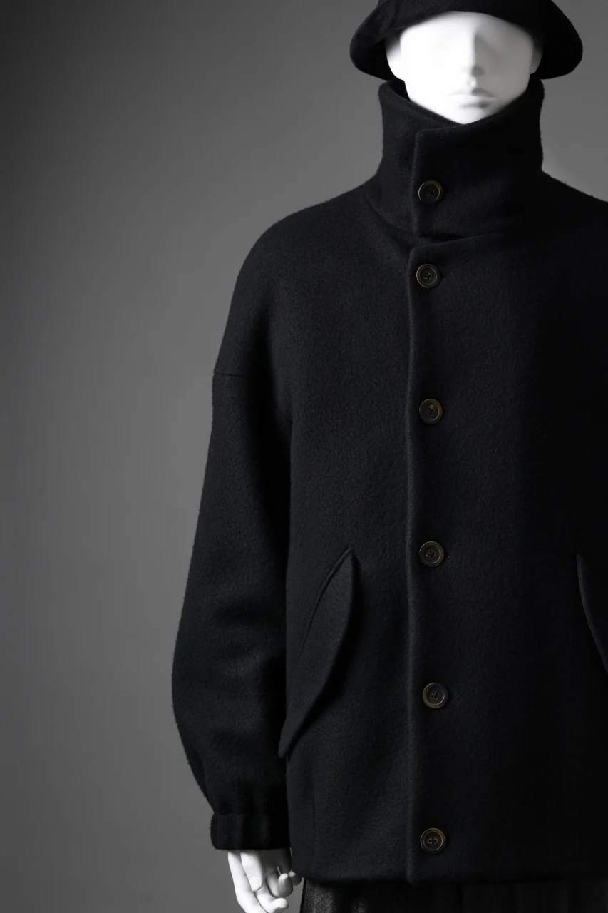 forme d'expression Bomber Short Coat (Black) - Image 36