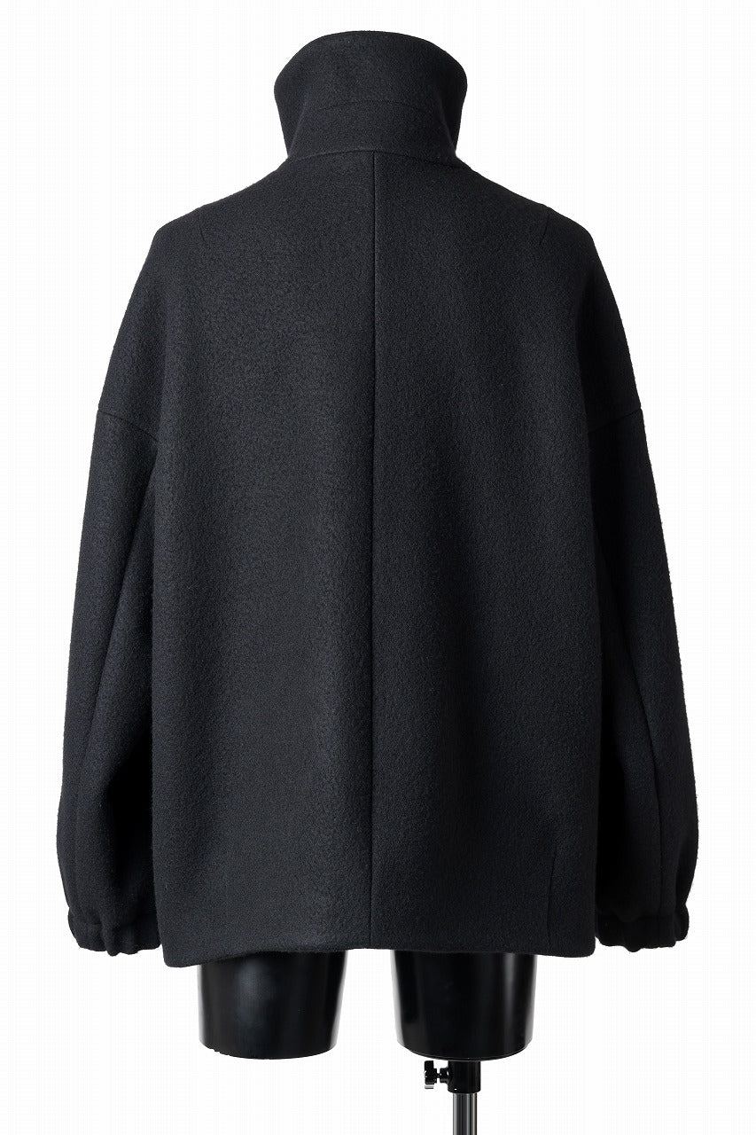 forme d'expression Bomber Short Coat (Black) - Image 4