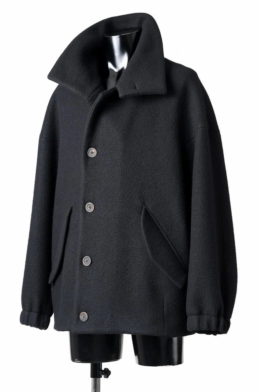 forme d'expression Bomber Short Coat (Black) - Image 7