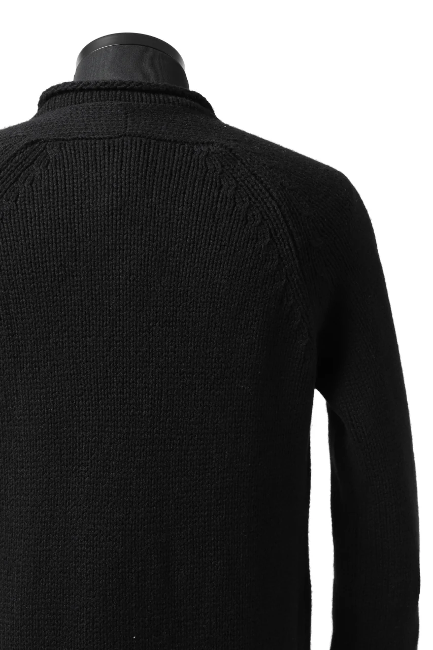 forme d'expression Buttoned Up Knitted Coat (Black) - Image 16