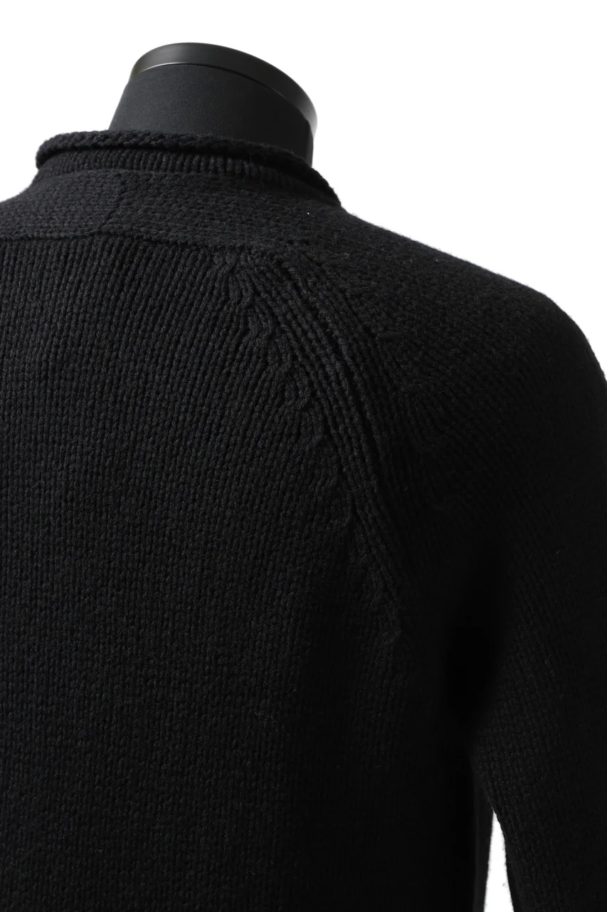forme d'expression Buttoned Up Knitted Coat (Black) - Image 17