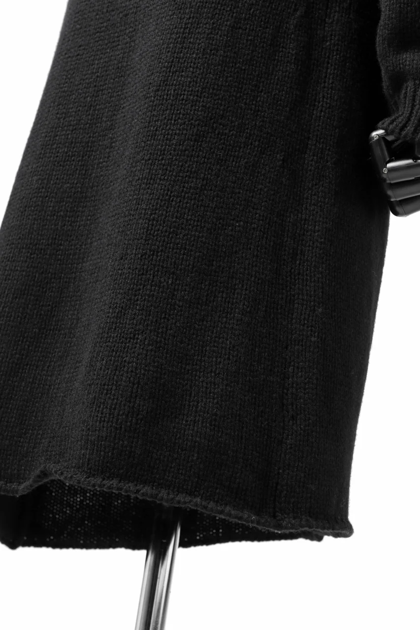 forme d'expression Buttoned Up Knitted Coat (Black) - Image 19
