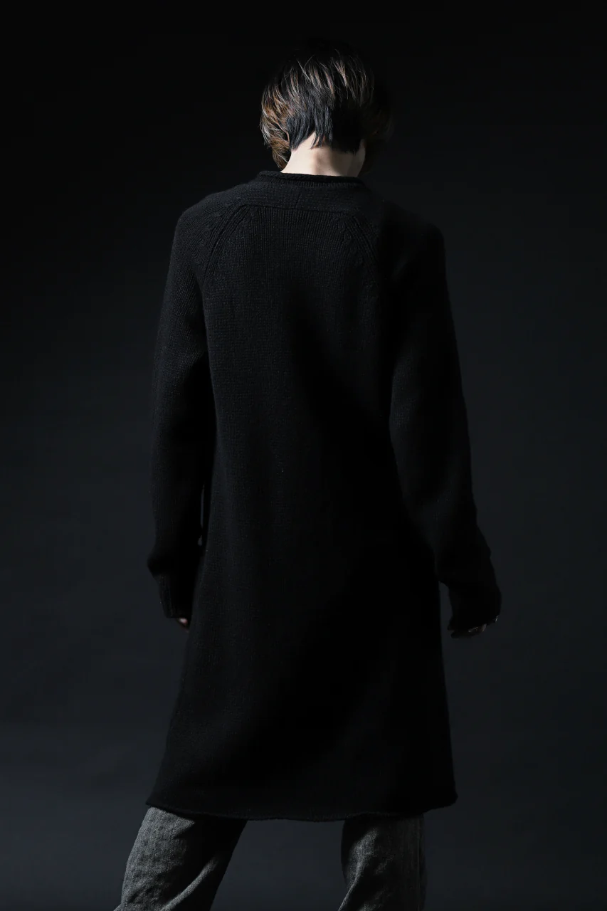 forme d'expression Buttoned Up Knitted Coat (Black) - Image 23