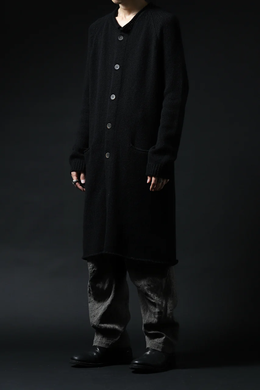 forme d'expression Buttoned Up Knitted Coat (Black) - Image 25