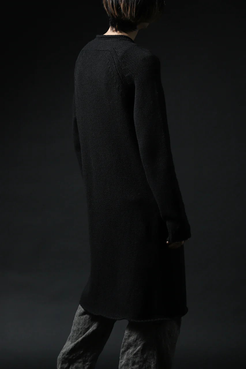 forme d'expression Buttoned Up Knitted Coat (Black) - Image 26