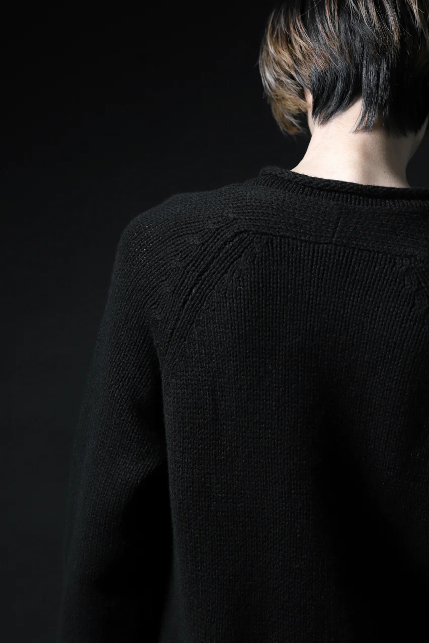 forme d'expression Buttoned Up Knitted Coat (Black) - Image 29