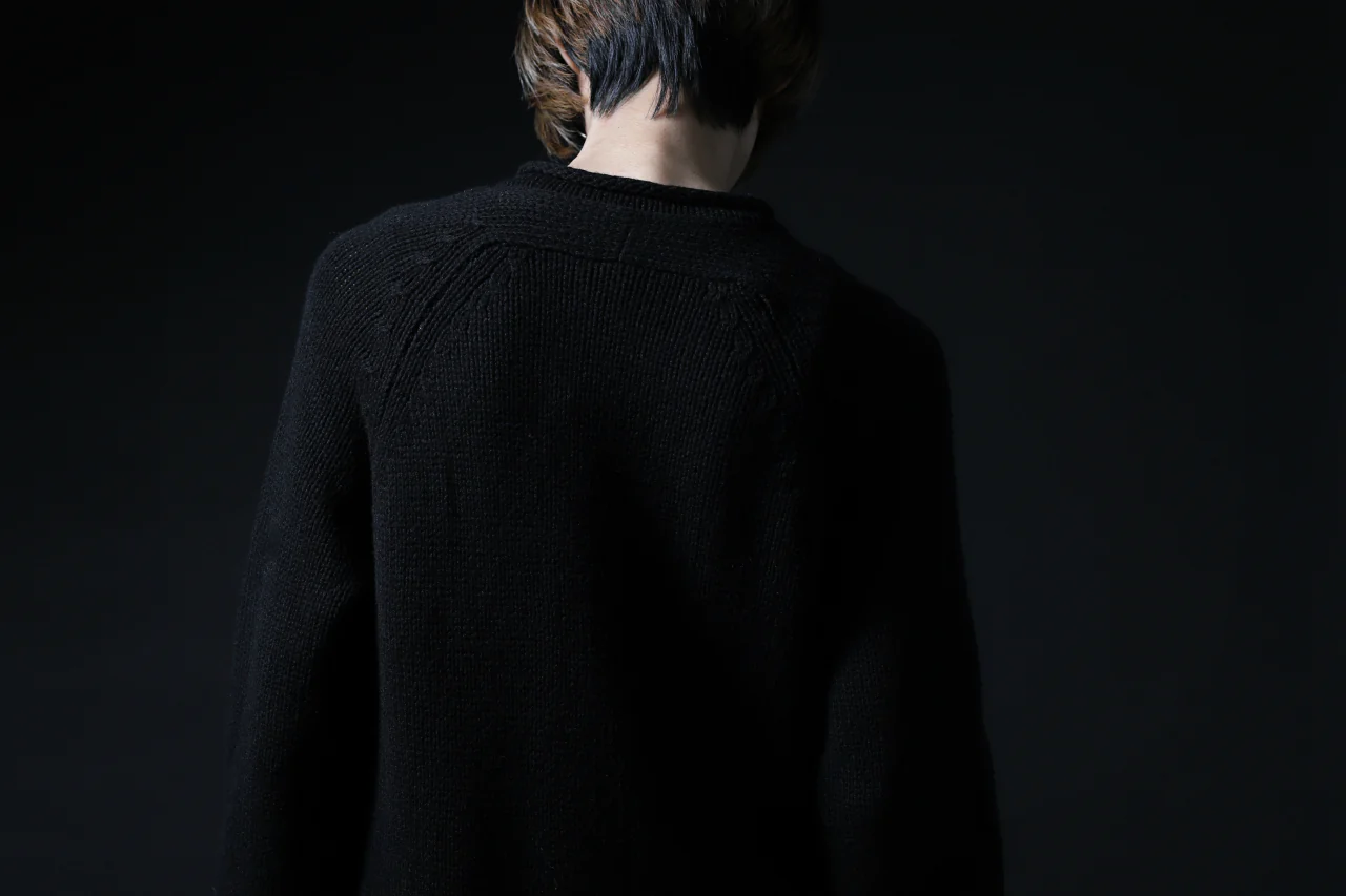 forme d'expression Buttoned Up Knitted Coat (Black) - Image 31